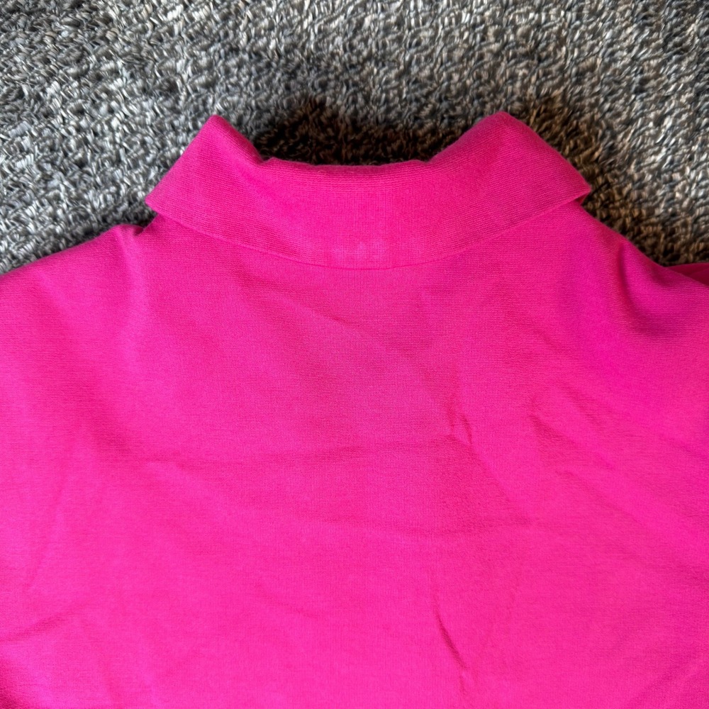 Nicole Miller New York Hot Pink Button Front Cropped Jacket Size S Barbiecore - Picture 13 of 16